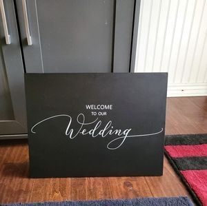 Welcome to our wedding sign